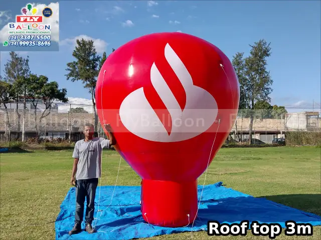 balao inflável roof top banco santander